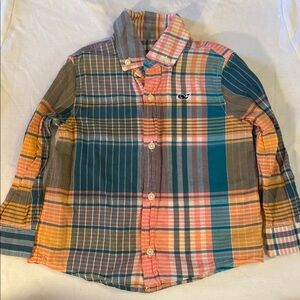 Vineyard Vines cotton button-down shirt madras plaid